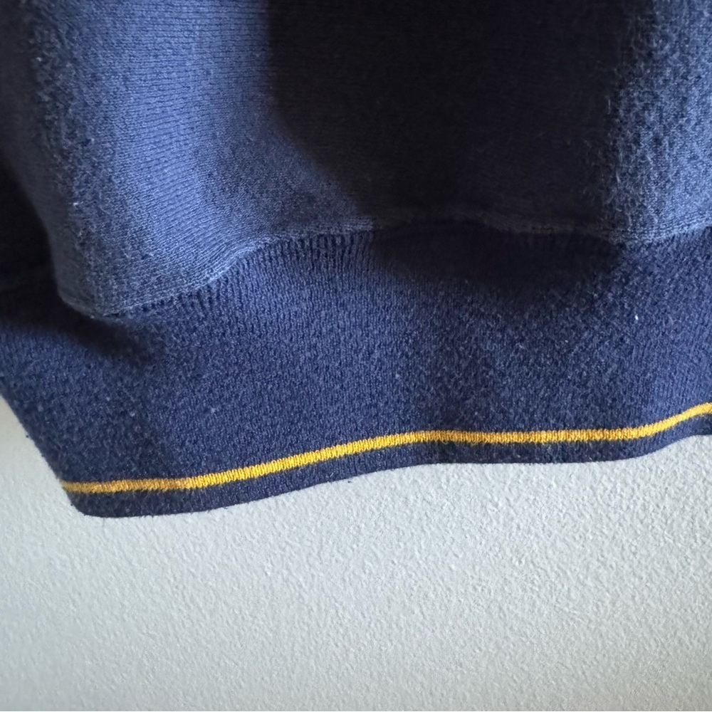 Vintage Legends Bruins Navy and Gold Paw Sweater size Large Bold - Picture 5 of 9